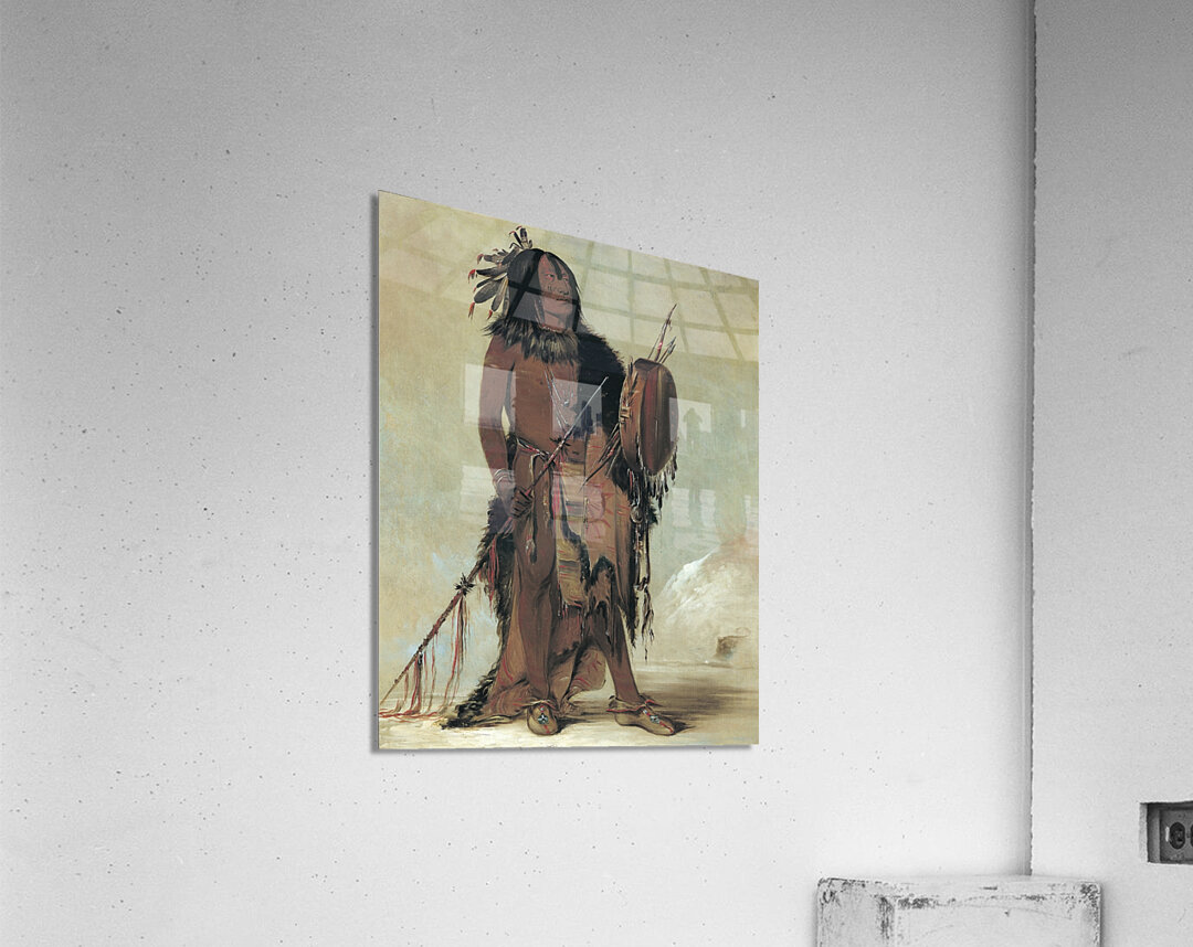 Wún-nes-tou White Buffalo an Aged Medicine Man 1832 Acrylic Print