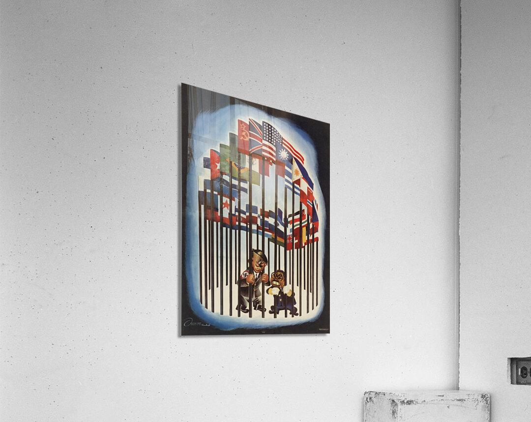 Germany and Japan Behind Bars Acrylic Print