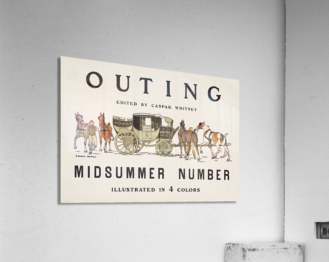 Outing edited by Caspar Whitney ca. 1890-1900  by Edward Penfield Acrylic Print