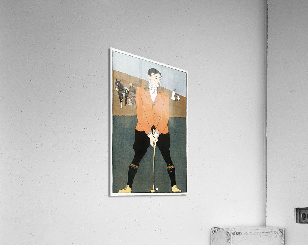 Golf Player 1898 by Edward Penfield Acrylic Print