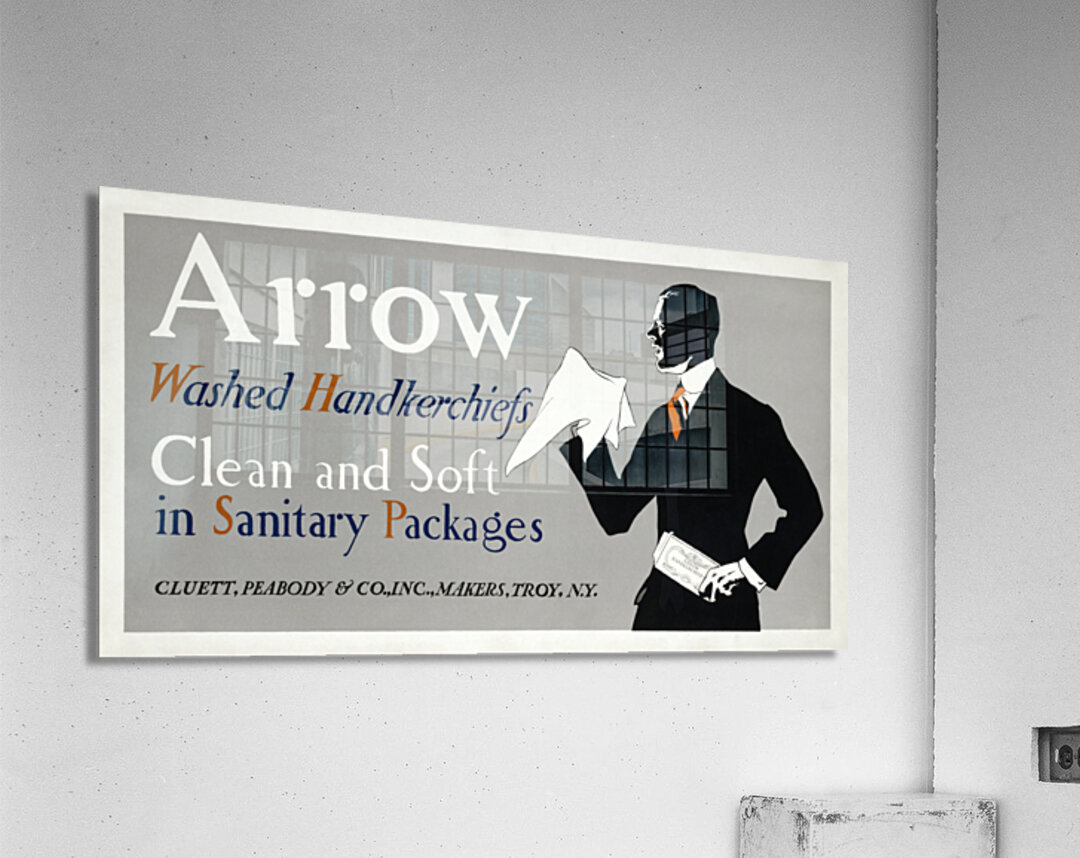 Arrow washed handkerchiefs ca. 1920 by Edward Penfield Acrylic Print