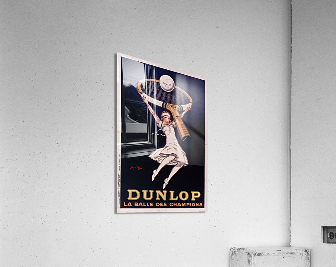 Dunlop la balle des champions 1929 by Jean dYlen Poster Acrylic Print