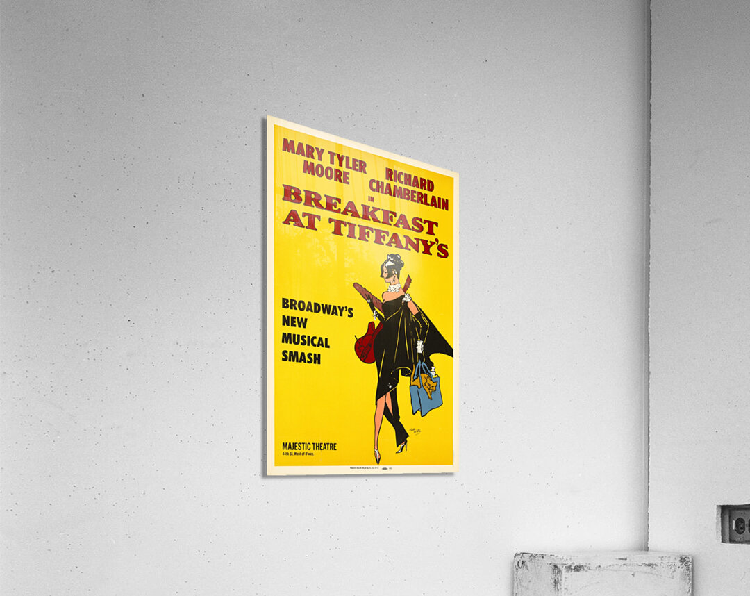 Breakfast at Tiffany’s 1966 Freddy Weltop American 20th Century  Artcraft Lithograph Poster Acrylic Print