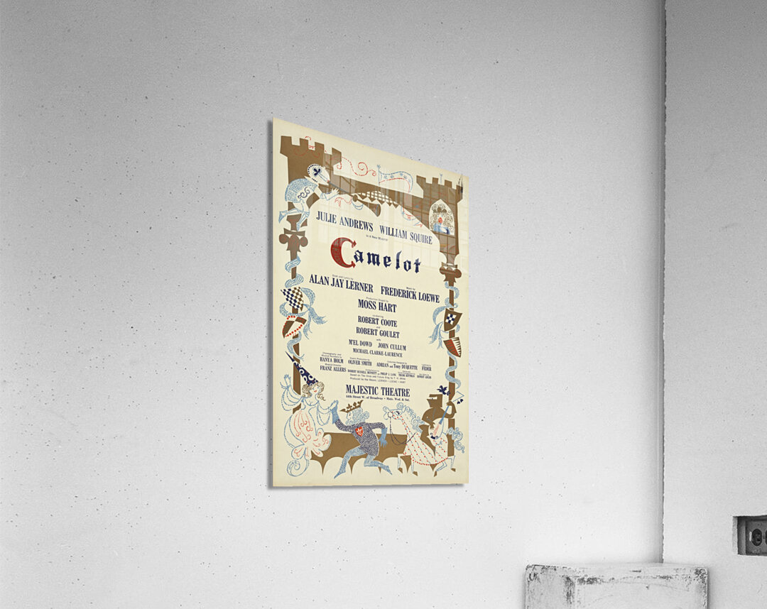 Camelot 1961 Stubis Artcraft Lithograph Poster Acrylic Print