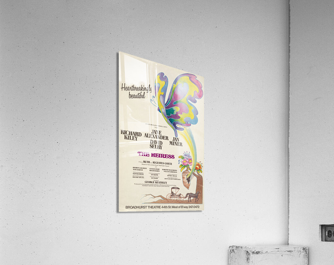 The Heiress 1976 Jacqui Morgan American 1939-2013 Artcraft Lithograph Poster Acrylic Print