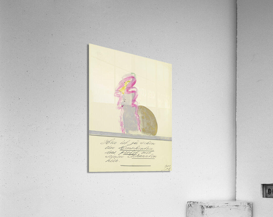 ‘Hier ist zu sehen ein Menschentier …’ 1932  My Pictures Become Wilder and Wilder By John Elsas Acrylic Print