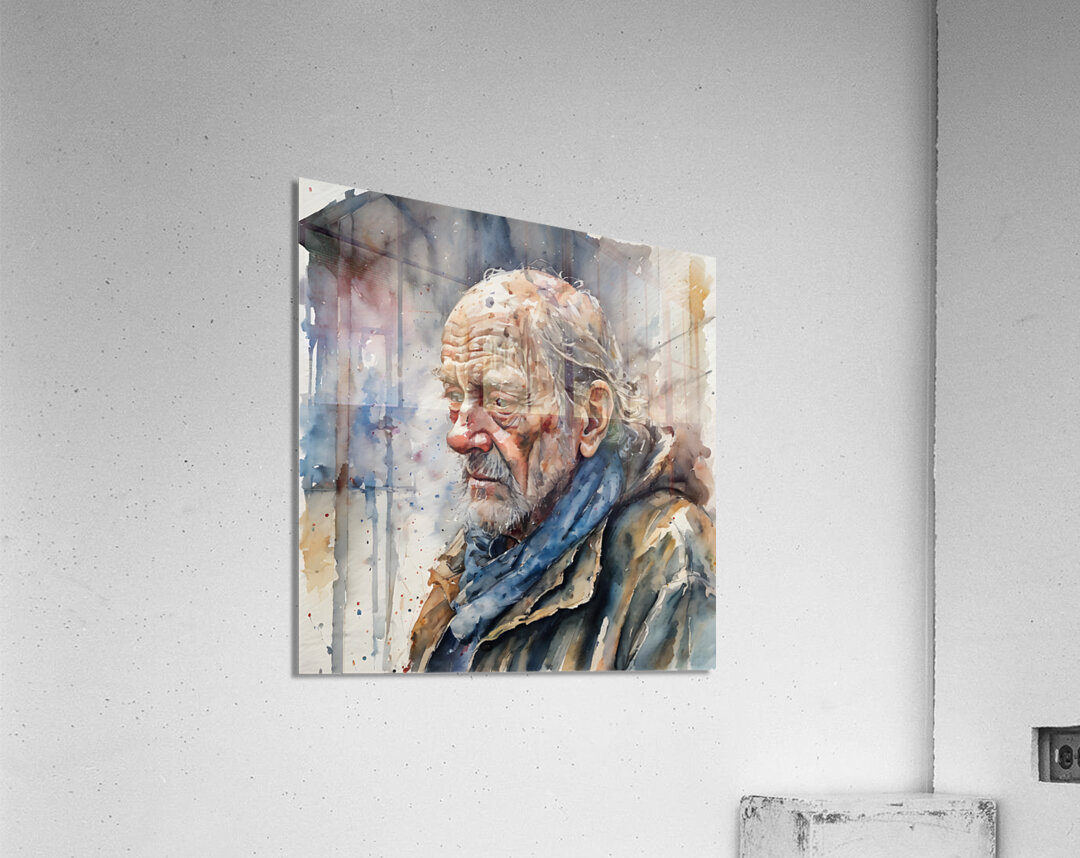 Watercolor I Have Nothing By Bruce Lazarus Acrylic Print