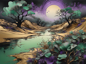 A Luxurious  Golden Brown Valley By ISHISH