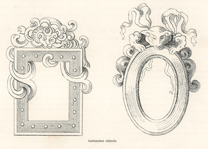Antique Chinese illustration. 1888 edition Lornement Polychrome by Albert Racine 1825–1893.