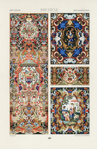 17th Century pattern. 1888 edition Lornement Polychrome by Albert Racine 1825–1893.