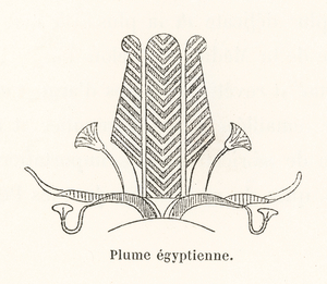 Ancient Egyptian decorative motif. 1888 edition Lornement Polychrome by Albert Racine 1825–1893.