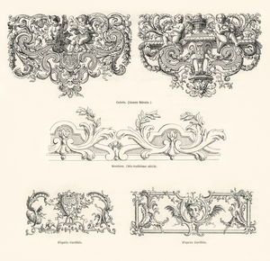 18th century ornamental designs. 1888 edition Lornement Polychrome by Albert Racine 1825–1893.