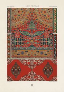 Indo-Persian pattern. 1888 edition Lornement Polychrome by Albert Racine 1825–1893.