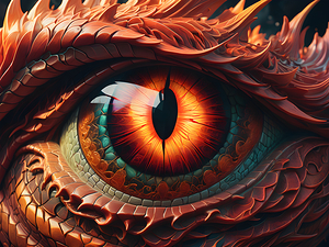 Dragons Hungry Eye By ISHISH