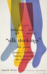 Silk stockings 1957 Artcraft Lithograph Poster 1905–1970