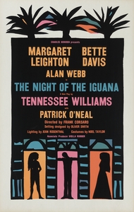 The Night of the iguana 1961 Artcraft Lithograph Poster 1905–1970
