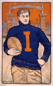 Illinois Field 1902 Poster by Bristow Adams American 1875 – 1956