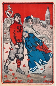 Saint Paul’s School 1903 Poster by Bristow Adams American 1875 – 1956