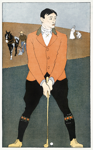 Golf Player 1898 by Edward Penfield