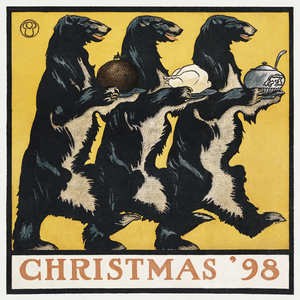 Vintage Christmas 98 1898 by Edward Penfield