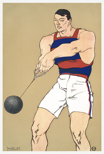 Hammer throw 1908 by Edward Penfield