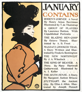 January Poster 1898 by Edward Penfield