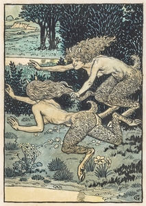 Les Petites Faunesses 1896 Illustration by Eugène Samuel Grasset