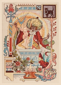 Magicien oriental Illustration by Eugène Samuel Grasset
