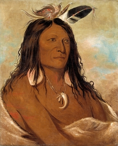 Eé-Shah-Kó-Nee Bow And Quiver First Chief of The Tribe 1834