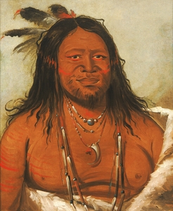 Ta-Wáh-Que-Nah Mountain of Rocks Second Chief of The Tribe 1834