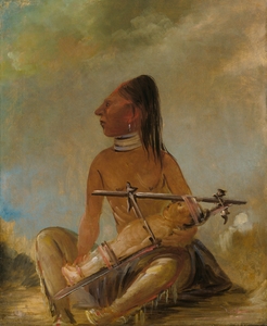 Woman And Child Showing How The Heads of Children Are Flattened 1837-1839