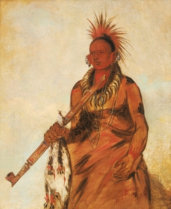 No-o-mún-nee Walks in the Rain a Warrior 1832