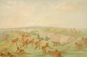 Mandan Attacking A Party Of Arikara 1832-1833