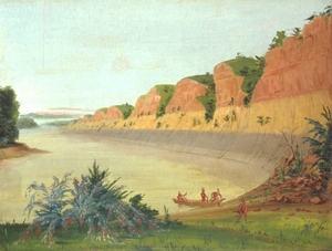 South Side Of Buffalo Island Showing Buffalo Berries In The Foreground 1832