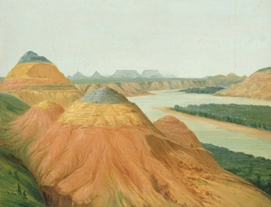 View In The Big Bend Of The Upper Missouri 1832