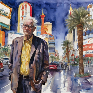 Watercolor  “Maybe Today”  By Bruce Lazarus