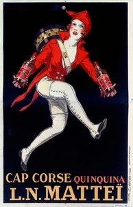 Cap Corse Quinquina 1927 by Jean dYlen Poster