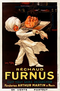 Réchaud Furnus cuit tout sans dessécher 1926 by Jean dYlen Poster