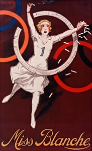 Miss Blanche 1928 by Jean dYlen Poster