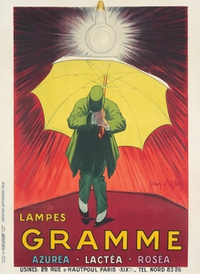Lampes Gramme 1924 by Jean dYlen Poster