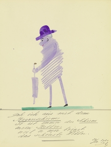 ‘Geh ich aus mit dem Regenschirm …’ 1930  My Pictures Become Wilder and Wilder By John Elsas