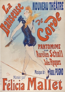 La danseuse de corde 1891 Poster by Jules Chéret