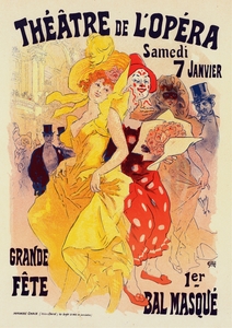Bals De L’opéra En 1899 1899 Poster by Jules Chéret
