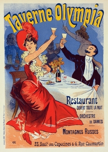 Taverne Olympia 1900 Poster by Jules Chéret