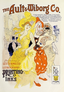 Ault and Wiborg Ad. 042 1890-1913 Poster by Jules Chéret