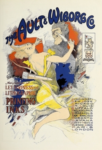 Ault and Wiborg Ad. 087 1890-1913 Poster by Jules Chéret