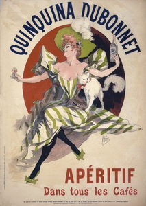 Quinquina Dubonnet apéritif dans tous les cafés 1895 Poster by Jules Chéret