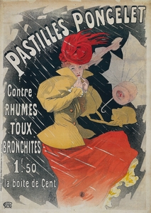 Pastilles Poncelet 1896 Poster by Jules Chéret