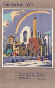 The Proud City – The Temple Church and Library After Bombardment