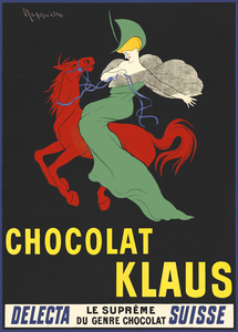 Chocolat Klaus 1903 by Leonetto Cappiello 